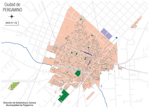 Mapa de Pergamino, Buenos Aires, Argentina