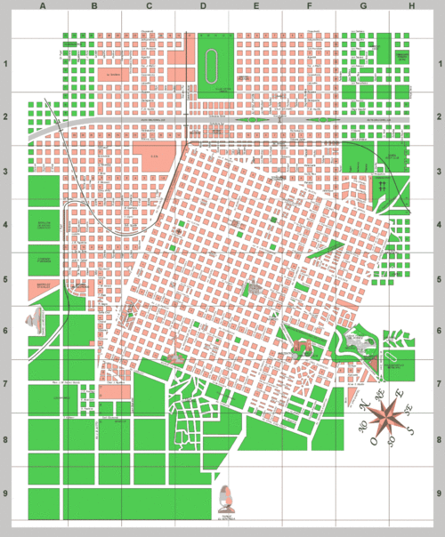 Centro de la ciudad de Tandil, Argentina