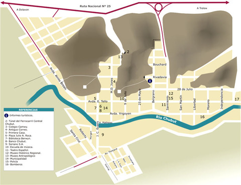 City of Gaiman map, Argentina City of Gaiman map, Argentina