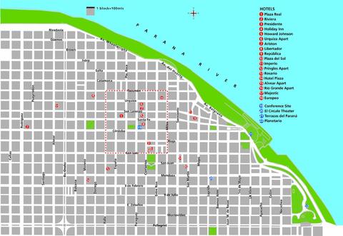 Downtown Rosario, Santa Fe, Argentina