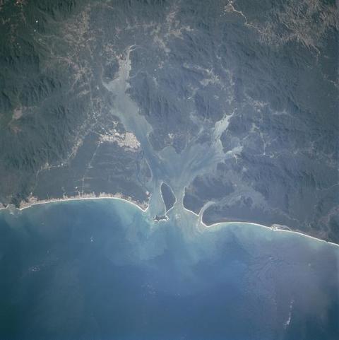 Satellite image of the Bay of Paranagua