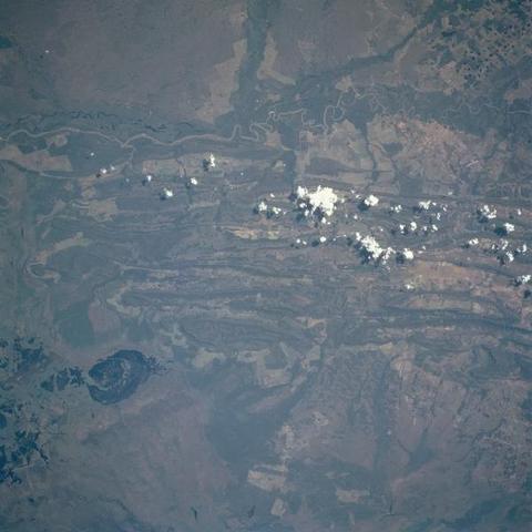 Imagen satelital del río Paraguai, Mato Grosso