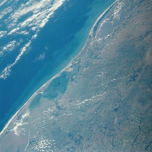 Imagen satelital de las lagunas de los Patos y Mirim