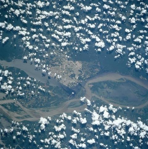 Satellite image of the city of Manaus