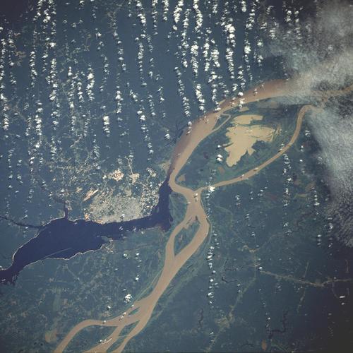 Imagen satelital de Manaos, Amazonas, Brasil