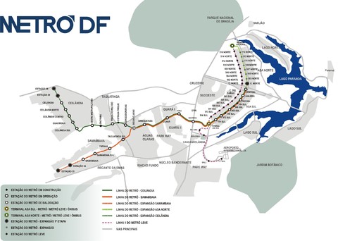 Brasilia Metro map