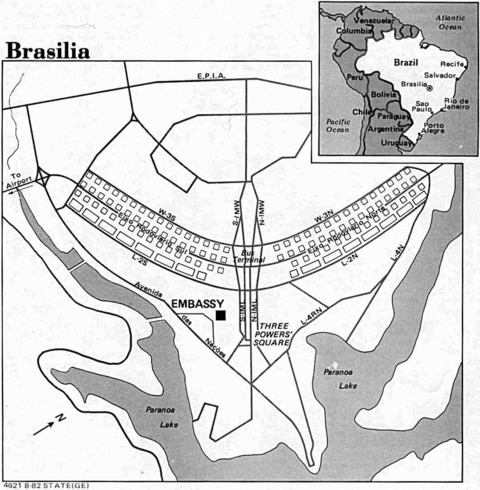 Plan of Brasilia City, Brazil