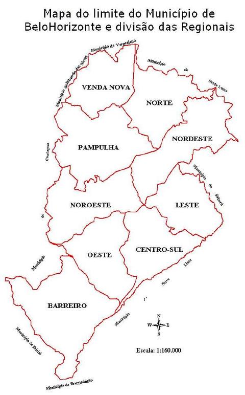 Belo Horizonte regional administrations