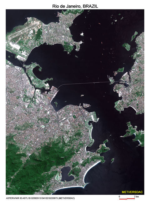 Satellite image of Rio de Janeiro