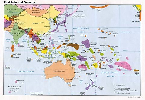 East Asia and Oceania Political 