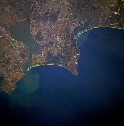 Lisboa y el estuario del río Tajo