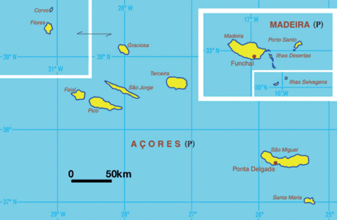 Regiones autónomas de las Azores y de Madeira