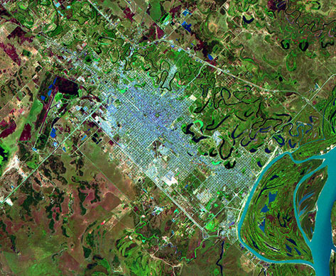 Satellite image of Resistencia, Chaco, Argentina