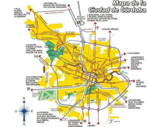 Accesos viales a la ciudad de Córdoba, Argentina