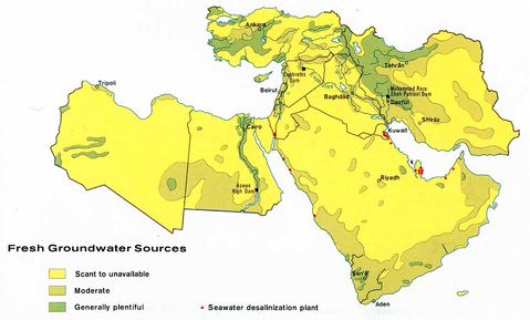 Middle East Fresh Groundwater Sources 