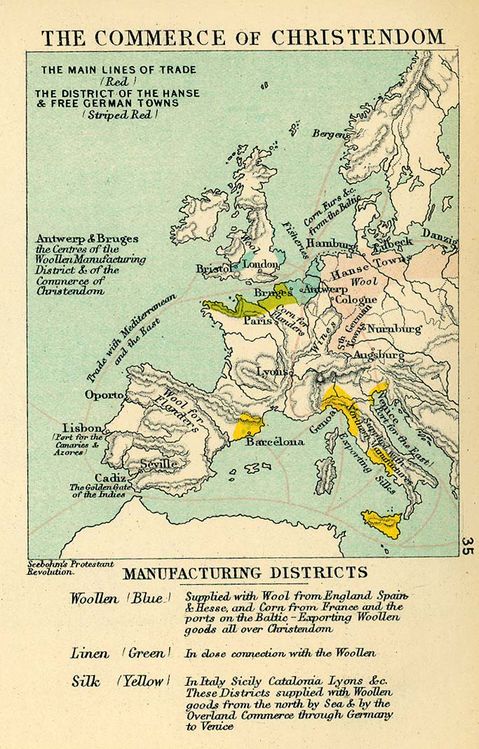 Comercio en la Cristiandad en el siglo XVI