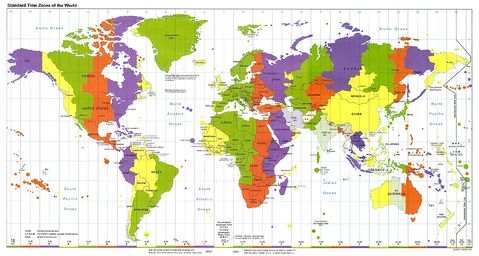 World time zones 
