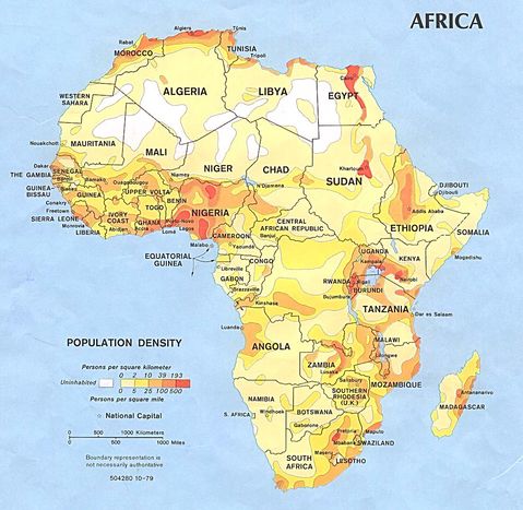 Africa Population Density