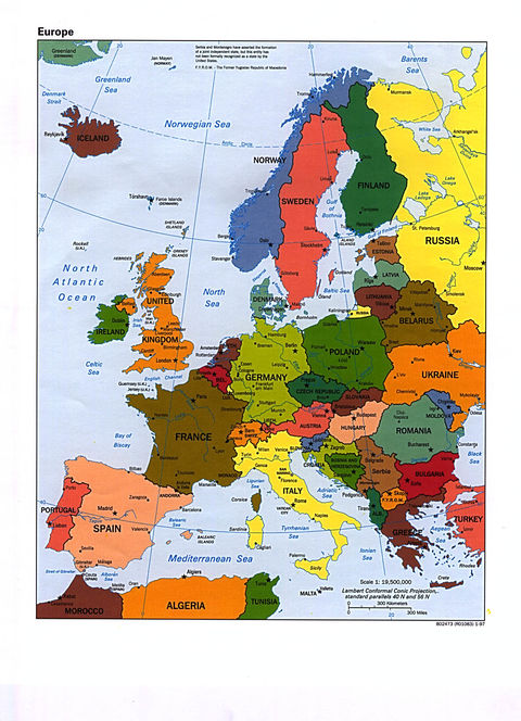Mapa Politico de Europa 