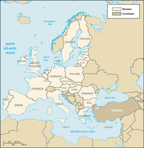 European Union map 