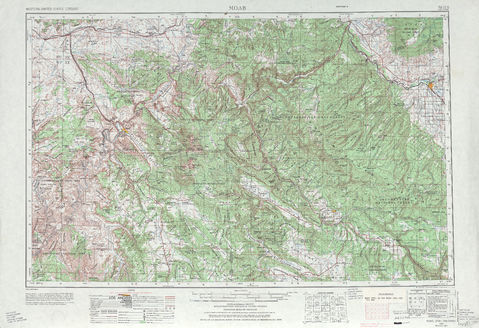 Región alrededor de Moab en Estados Unidos