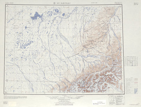 Región alrededor de Mt. Mckinley en Estados Unidos