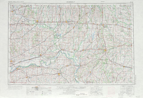 Región alrededor de Moberly en Estados Unidos