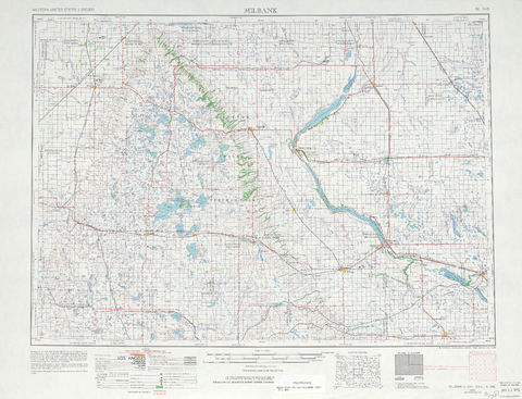 Area around Milbank in the United States