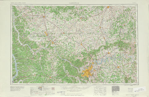 Región alrededor de Nashville en Estados Unidos