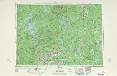 Región alrededor de Millinocket en Estados Unidos