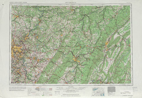 Area around Pittsburgh in the United States