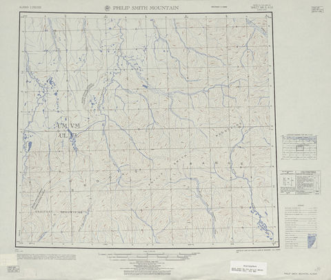 Región alrededor de Philip Smith Mountains en Estados Unidos