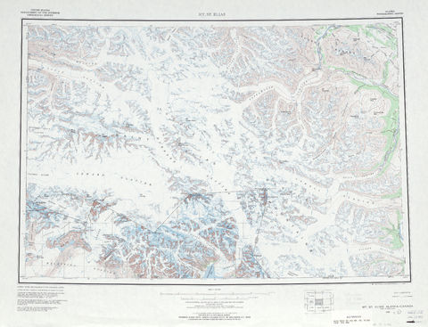 Area around Mt. St Elias in the United States