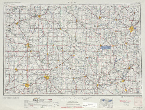 Región alrededor de Muncie en Estados Unidos