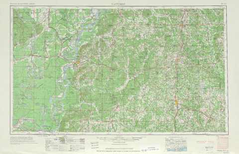 Región alrededor de Natchez en Estados Unidos