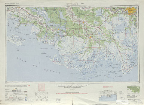 Región alrededor de Nueva Orleans en Estados Unidos