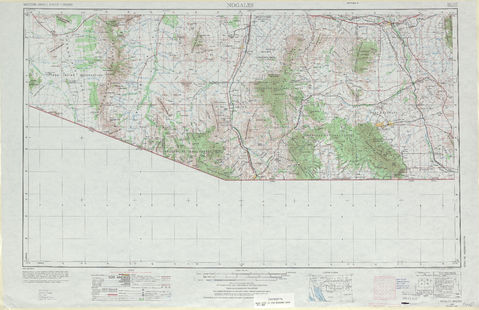 Area around Nogales in the United States