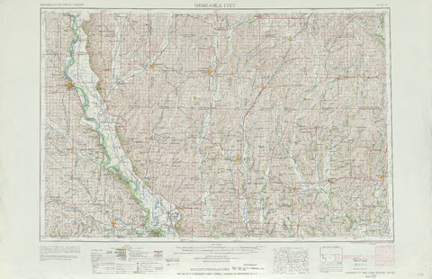 Región alrededor de Nebraska City en Estados Unidos