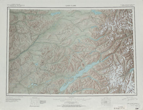 Región alrededor de Lake Clark en Estados Unidos