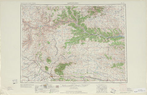 Región alrededor de Lewiston en Estados Unidos