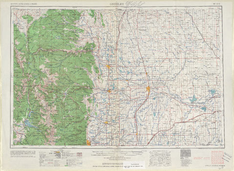 Area around Greeley in the United States