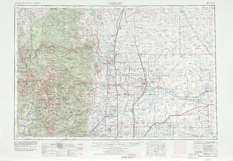 Area around Greeley in the United States