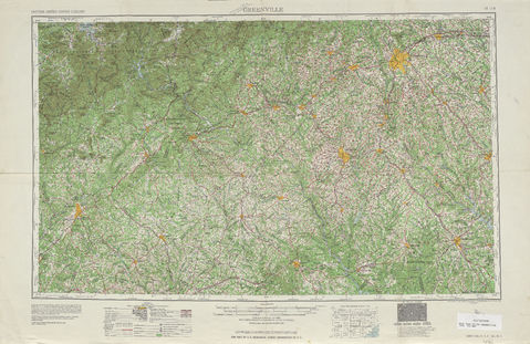 Región alrededor de Greenville en Estados Unidos