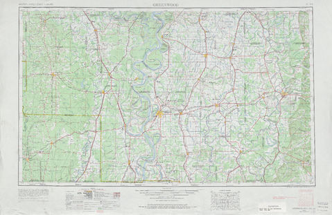 Area around Greenwood in the United States