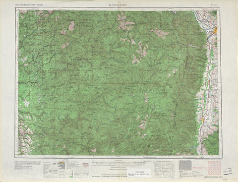 Area around Hamilton in the United States
