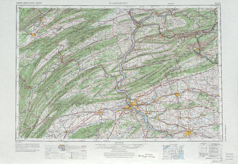 Area around Harrisburg in the United States