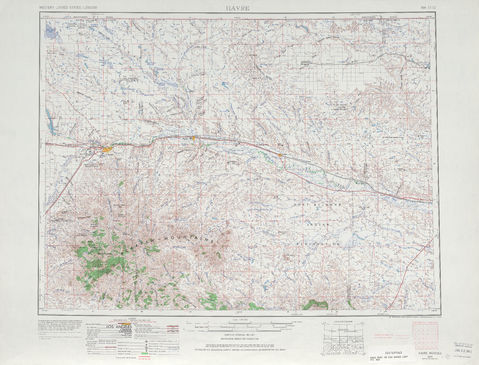 Area around Havre in the United States