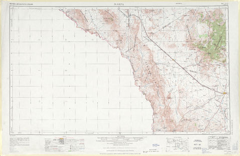 Región alrededor de Marfa en Estados Unidos