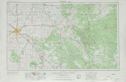 Región alrededor de Lubbock en Estados Unidos