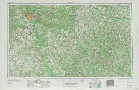 Región alrededor de Macon en Estados Unidos
